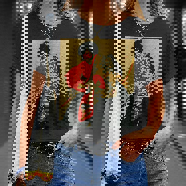 歌舞伎 俳優 日本劇出演者 四世片岡市蔵 上使の弁慶 役者絵 Tシャツ 彼女への贈り物