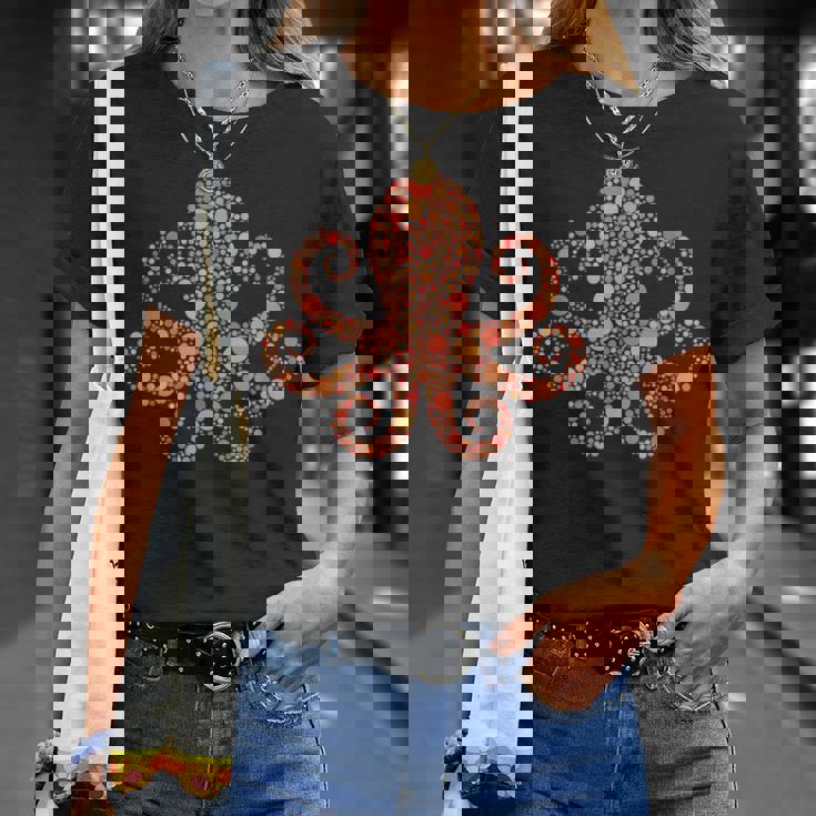 水玉タコtシャツ 楽しいオレンジ国際ドットデー Tシャツ 彼女への贈り物