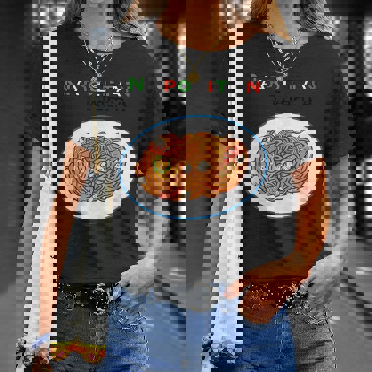 洋食屋さん ナポリタン スパゲッティ パスタ ナポリタン食べたい オリジナルデザイン イラスト おもしろ Tシャツ 彼女への贈り物