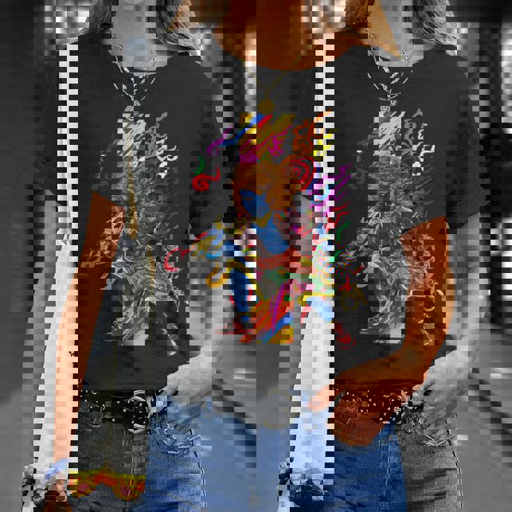 浮世絵シリーズ 踊る不動明王 Tシャツ 彼女への贈り物