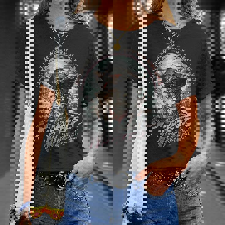 海賊ウィスカーおかしな海賊猫と帆走猫 Tシャツ 彼女への贈り物