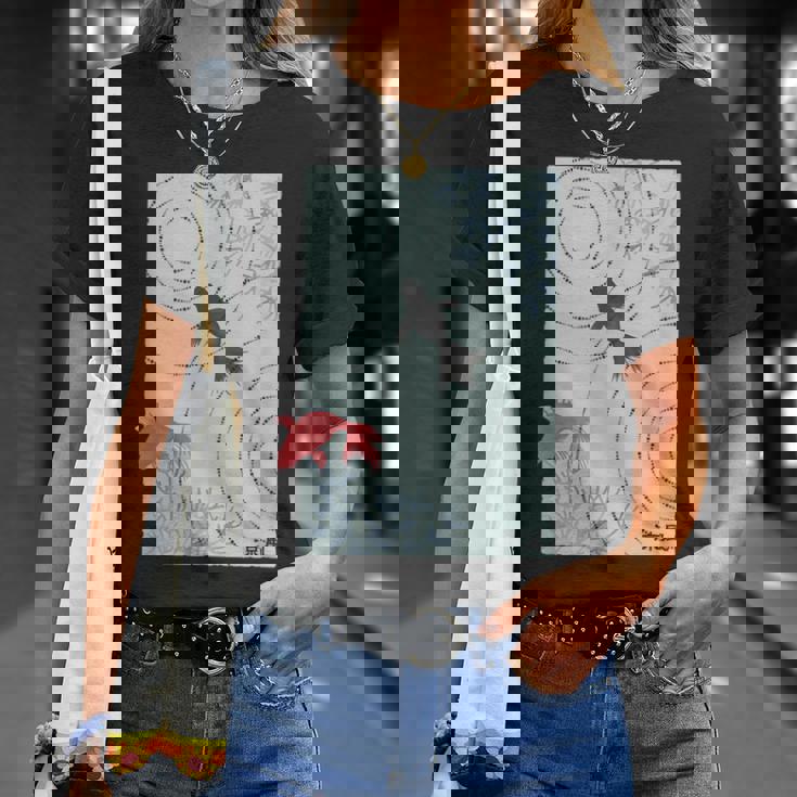 涼風2－いつかの雨上がり－ 金魚 波紋 夏 風 納涼 シック 和風 和柄 シンプル レトロ メンズ レディース キッズ Tシャツ 彼女への贈り物