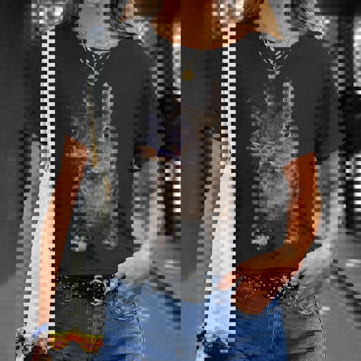 煙草を吸ううさぎ たばこ Tシャツ 彼女への贈り物