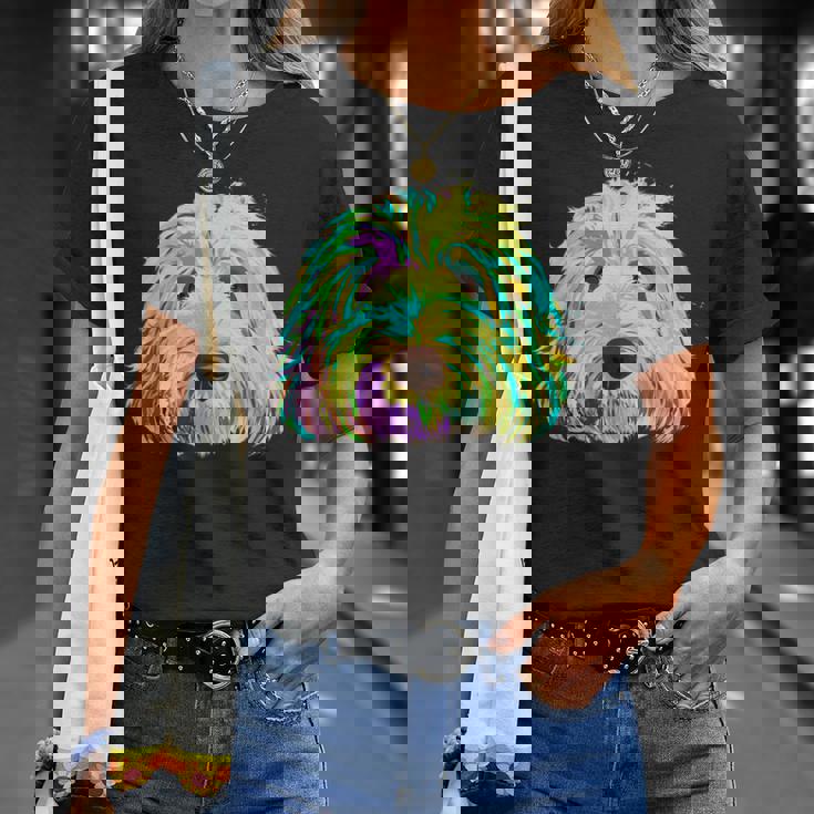 犬 カラフル ラブラドゥードル Tシャツ 彼女への贈り物