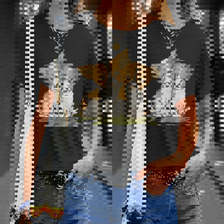 犬 ジャックラッセルテリア いぬ 子犬 ペット かわいい 動物 イラスト Tシャツ 彼女への贈り物