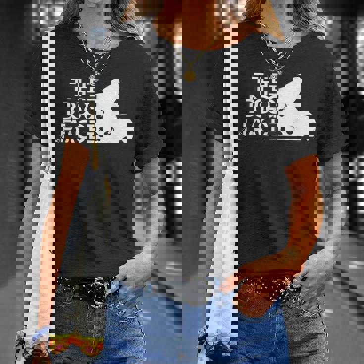 犬の顔のデザイン The Dog Face Tシャツ 彼女への贈り物