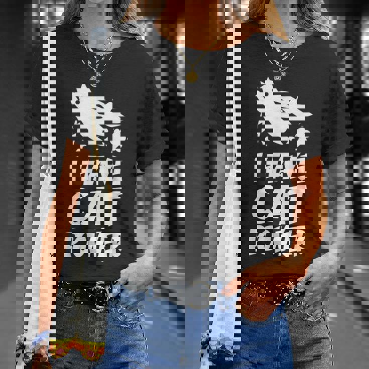 猫 365 I Have Cat Power Tシャツ 彼女への贈り物