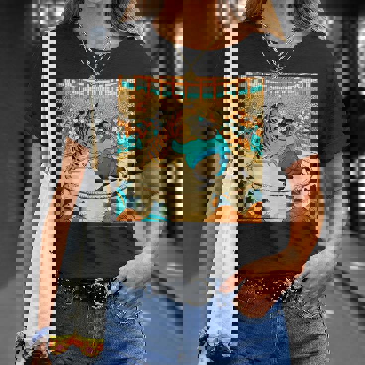 猫 ネコ 相撲 面白いtシャツ 文字入り メンズ おもしろ 面白い 服 おもしろグッズ ネタ 力士 浮世絵 Tシャツ 彼女への贈り物