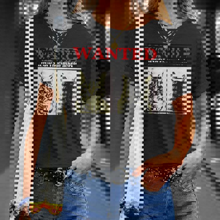 猫 ロック Rock Wanted キジトラ レトロ おしゃれ 個性的 可愛い 面白い Tシャツ 彼女への贈り物