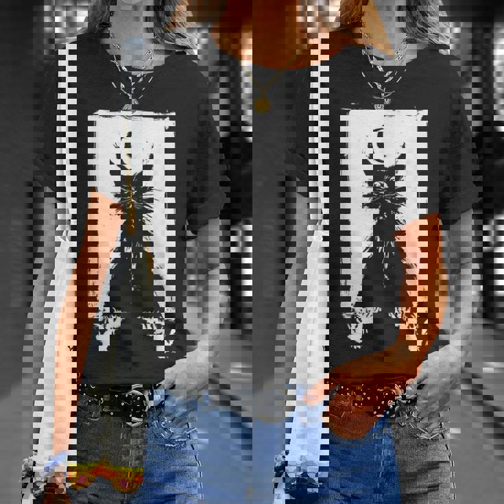 猫の夜の儀式 猫のウルタル・キム・ホルム アート Cat Night Ulthar Ritual Kim Holm Tシャツ 彼女への贈り物