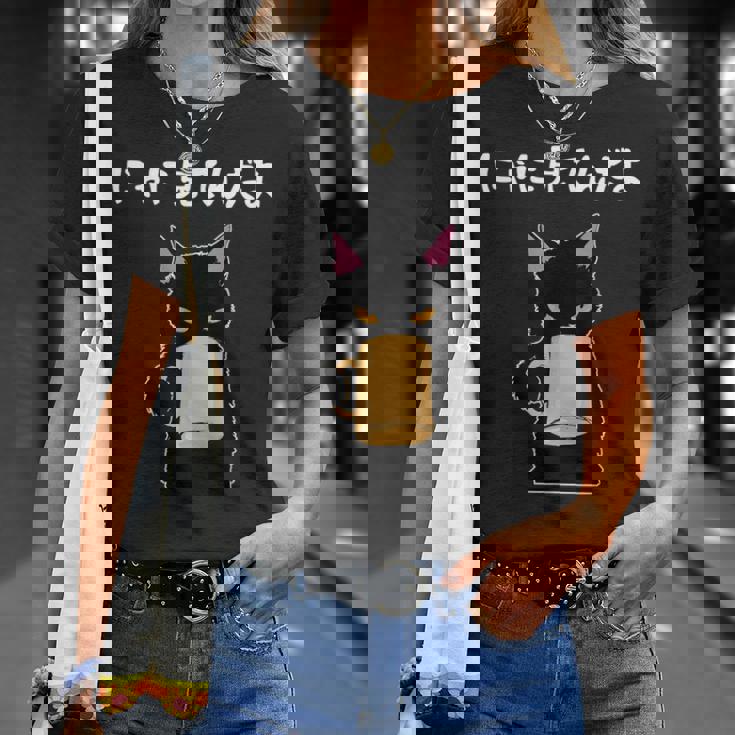 おもしろ 猫好き 猫飼い 猫 ネコ ねこ 黒猫 くろねこ好き 面白い サプライズ ギフト にゃんこ かわいい Tシャツ 彼女への贈り物