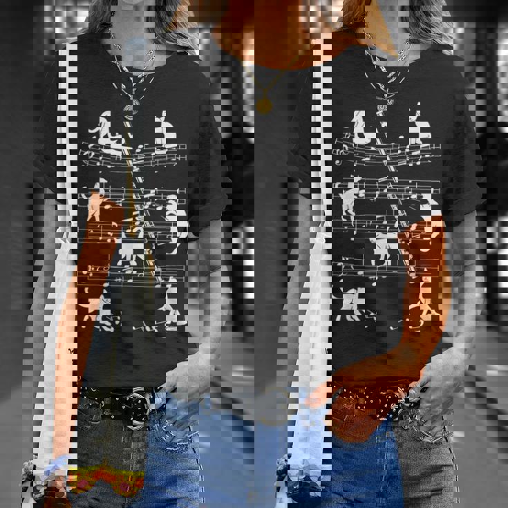 猫好きフルート奏者のためのフルート猫。 Tシャツ 彼女への贈り物