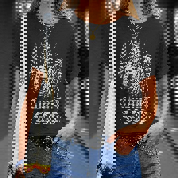 現神ゼウス ギリシャ神話 おもしろ電工 Tシャツ 彼女への贈り物