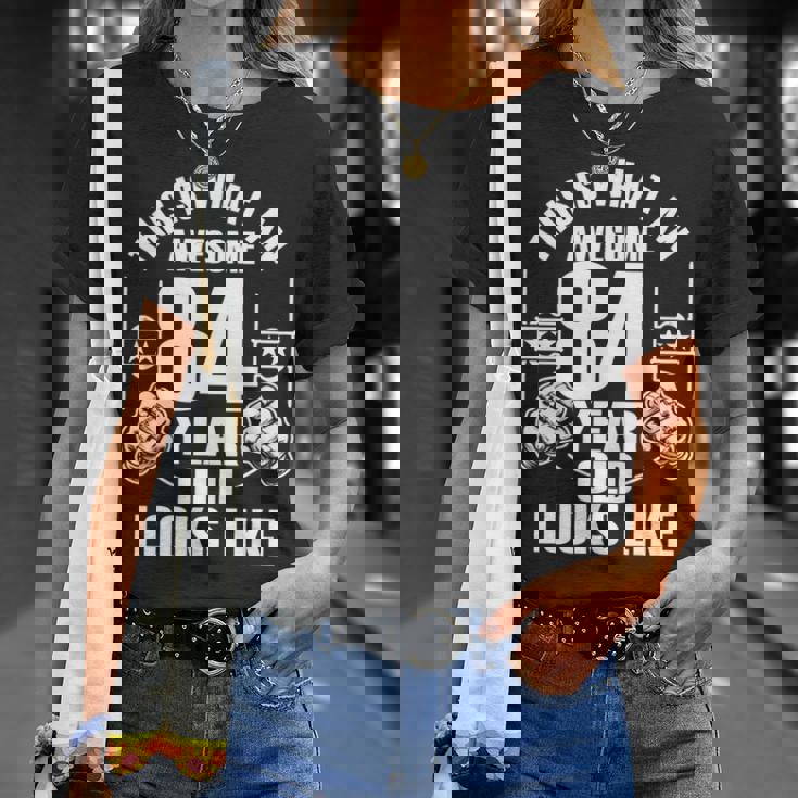 男性、女性、84歳の誕生日への84歳の誕生日プレゼント 長袖tシャツ Tシャツ 彼女への贈り物