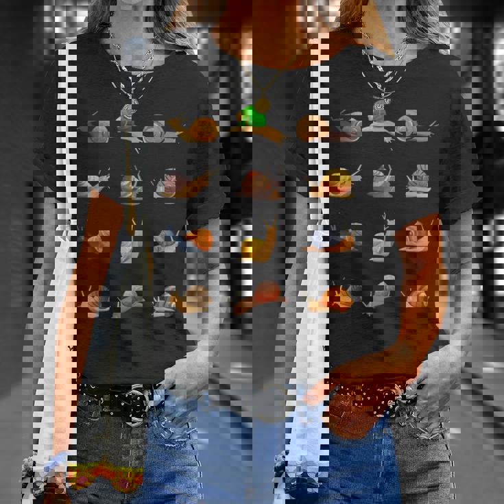 おもしろ 異なったカタツムリギフト キッズ メンズ レディース クールな貝殻 Tシャツ 彼女への贈り物