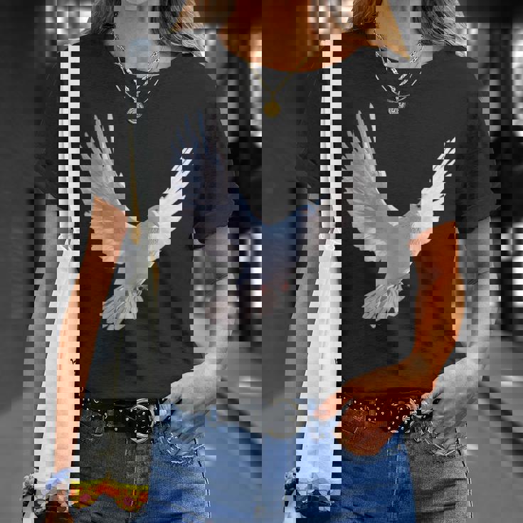 白いハト 白いキジバト 甘いハト Tシャツ 彼女への贈り物