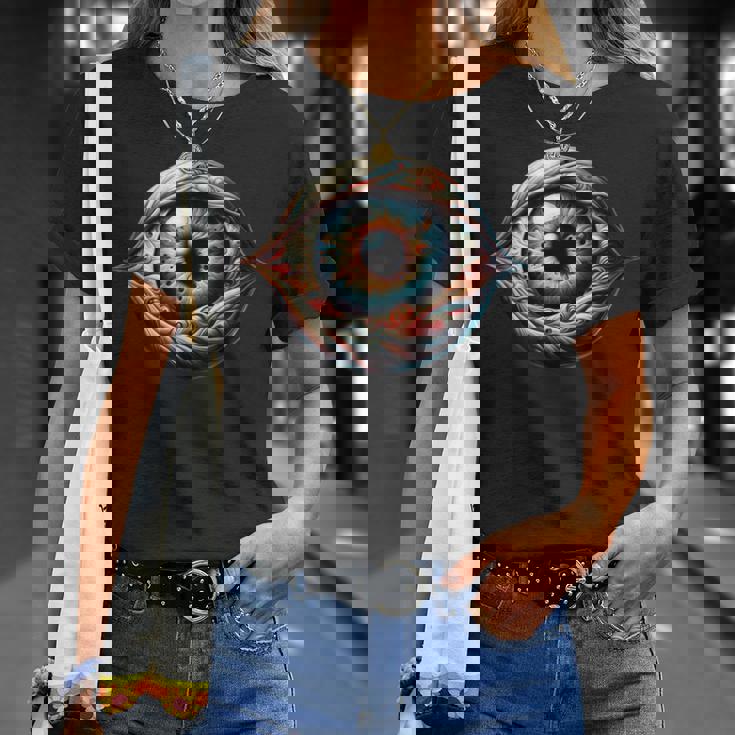 目玉 不気味な目 Tシャツ 彼女への贈り物