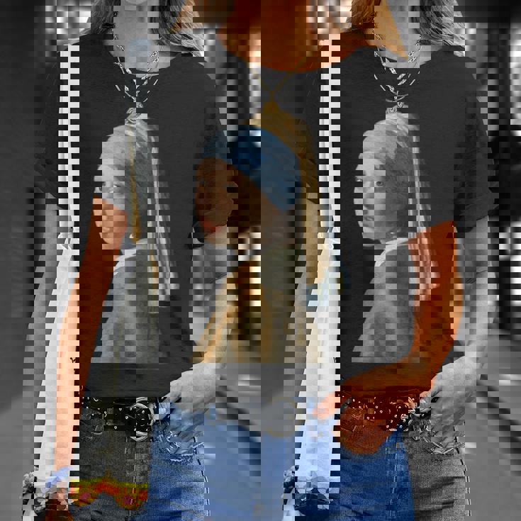 真珠の耳飾りの少女／フェルメール（切り抜き）【世界の名画】Johannesermeer 青いターバン 美術館アート Tシャツ 彼女への贈り物