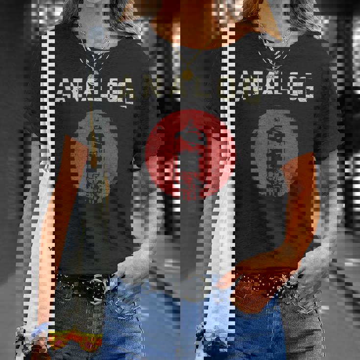 真空管 アンプ アナログ ヴィンテージ レトロ 80年代 Tシャツ 彼女への贈り物