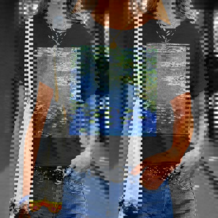 睡蓮の絵 Tシャツ 彼女への贈り物