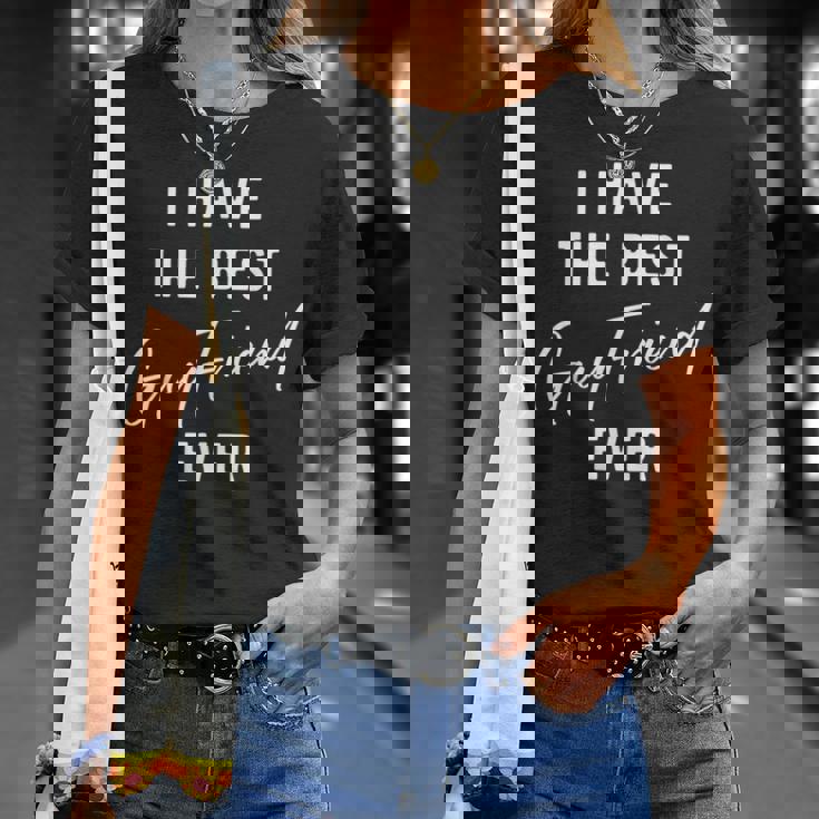 私には史上最高の男友達がいる Tシャツ 彼女への贈り物