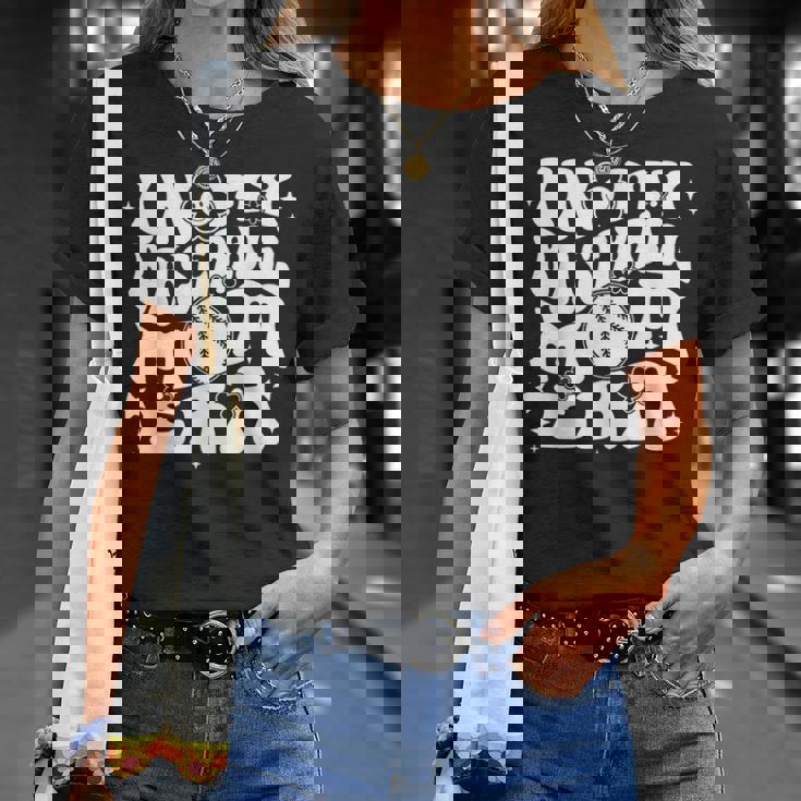 私の野球のお母さん時代にグルーヴィーなスポーツ親の野球ママ Tシャツ 彼女への贈り物