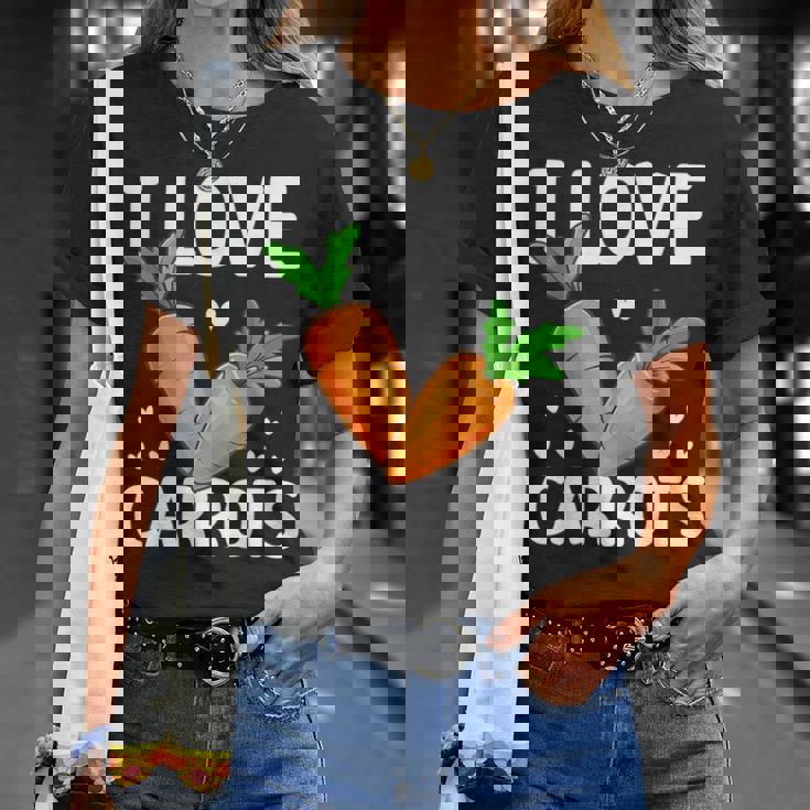 私はニンジンが大好き Tシャツ 彼女への贈り物