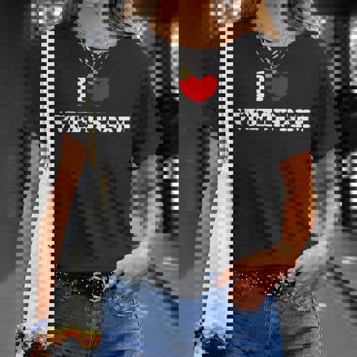 私はベトナムが大好きです、私はベトナムを心から愛しています Tシャツ 彼女への贈り物