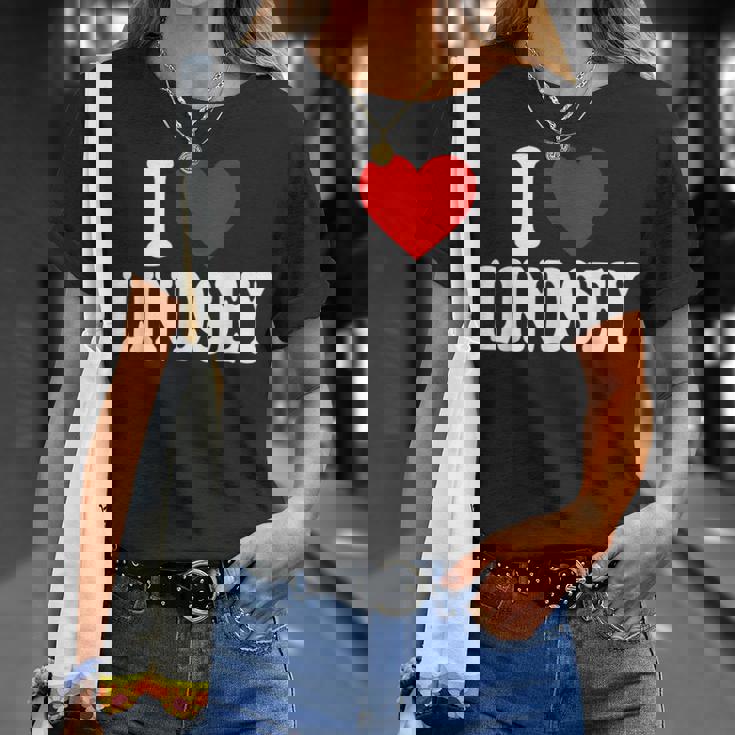 私はリンジーが大好きです Tシャツ 彼女への贈り物