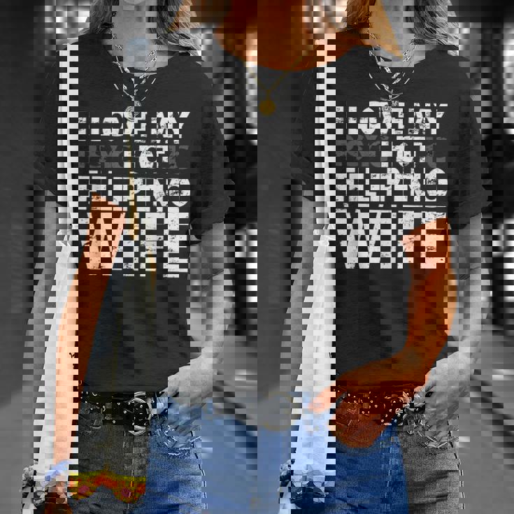 私は私の熱いフィリピン人の妻が大好きです-面白いフィリピン Tシャツ 彼女への贈り物