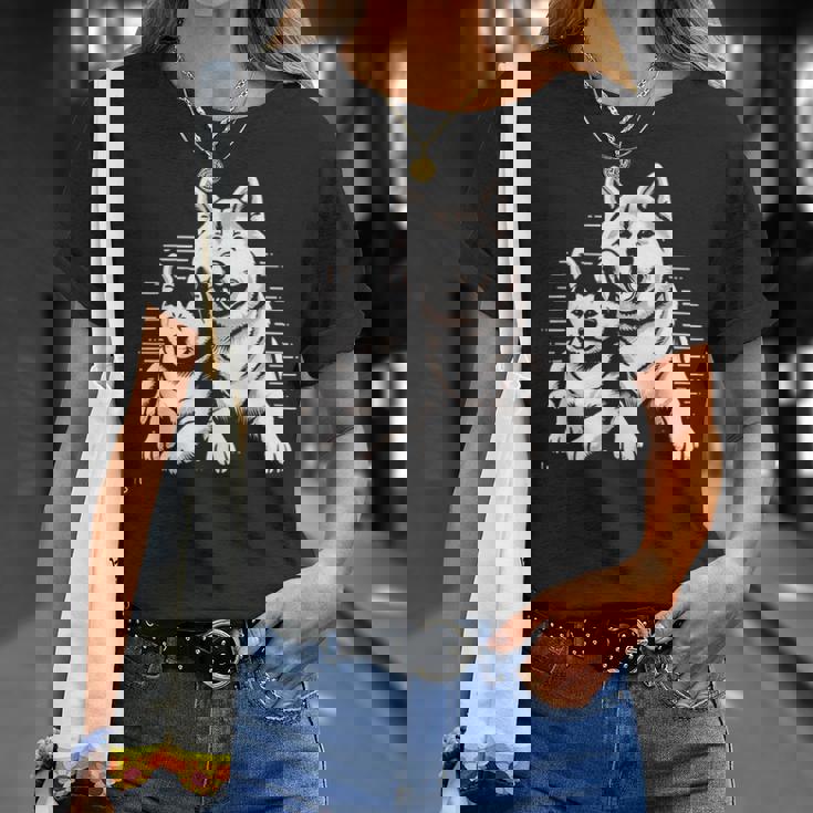 秋田犬 グラフィックtシャツ レディース メンズ Tシャツ 彼女への贈り物