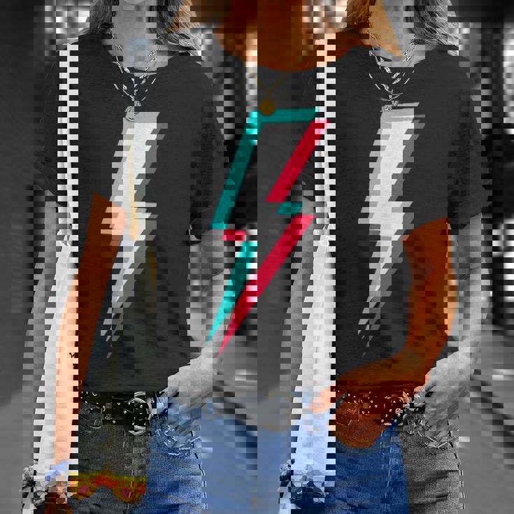 稲妻デザイン キッズ 男の子 女の子 女性 男性 グラフィック Tシャツ 彼女への贈り物