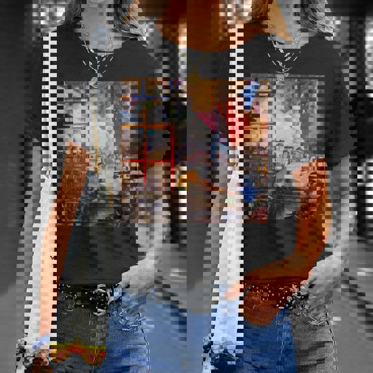 窓を通るパリ マルク・シャガール Tシャツ 彼女への贈り物