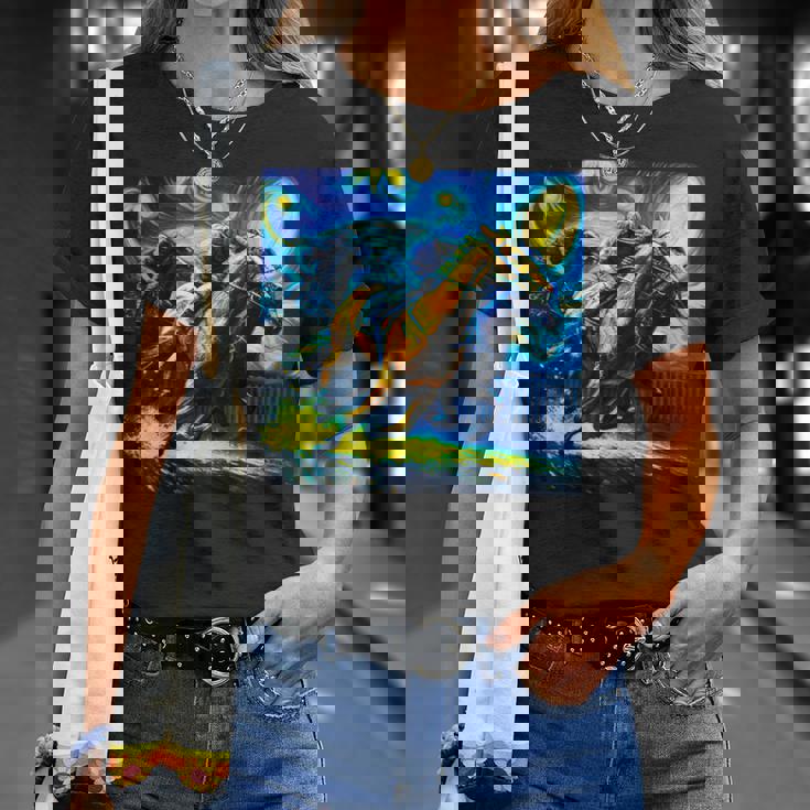 競馬 馬tシャツ おもしろ ウマ レース 馬 乗馬 競馬 面白いtシャツ メンズ グッズ ネタ 大人 男性 ゴッホ Tシャツ 彼女への贈り物