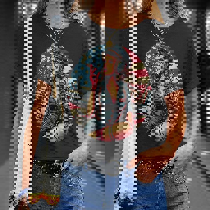 第二次世界大戦 爆撃機 葉巻 喫煙 ピンナップガール Tシャツ 彼女への贈り物