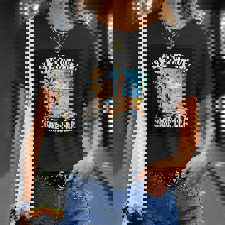 素敵な夏の言っているビーチモチーフ Tシャツ 彼女への贈り物