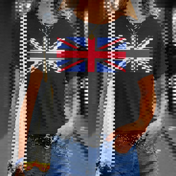 素晴 イギリス国旗 British Flag ユニオンジャック 旗 男性用、女性用 Tシャツ 彼女への贈り物