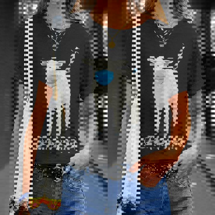 羊または羊 ワクチン防止マスク Tシャツ 彼女への贈り物