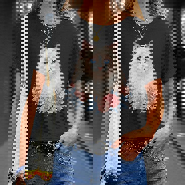 美しいラグドール猫 Tシャツ 彼女への贈り物