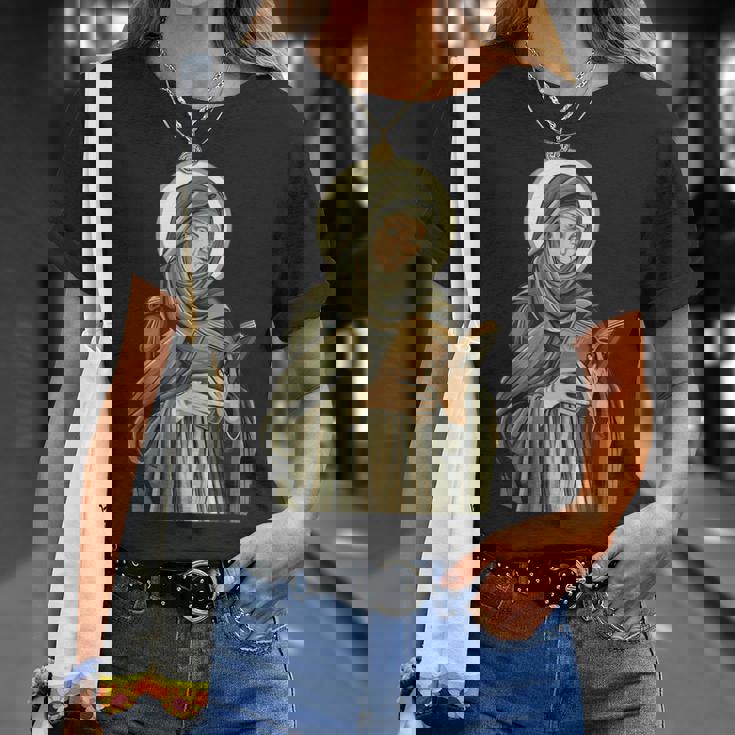 聖ブリジッド オブ キルデア ホールディング A バイブル Tシャツ 彼女への贈り物