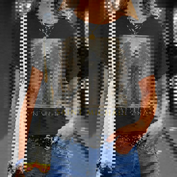 聖ミカエル 大天使 Tシャツ 彼女への贈り物