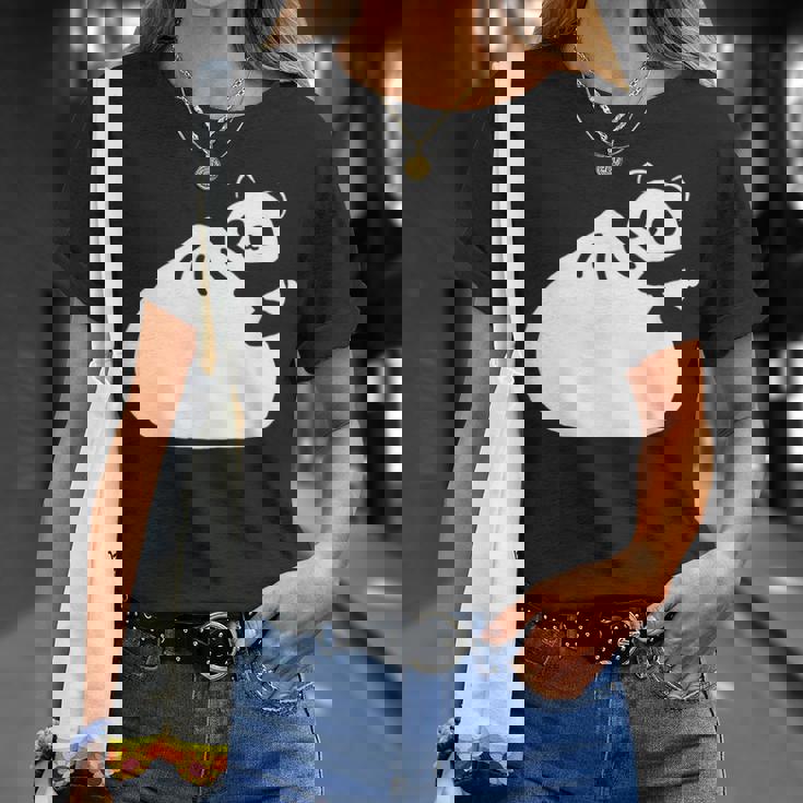 肉まんとパンダ かわいい チャイナ Pork Bunpanda Tシャツ 彼女への贈り物