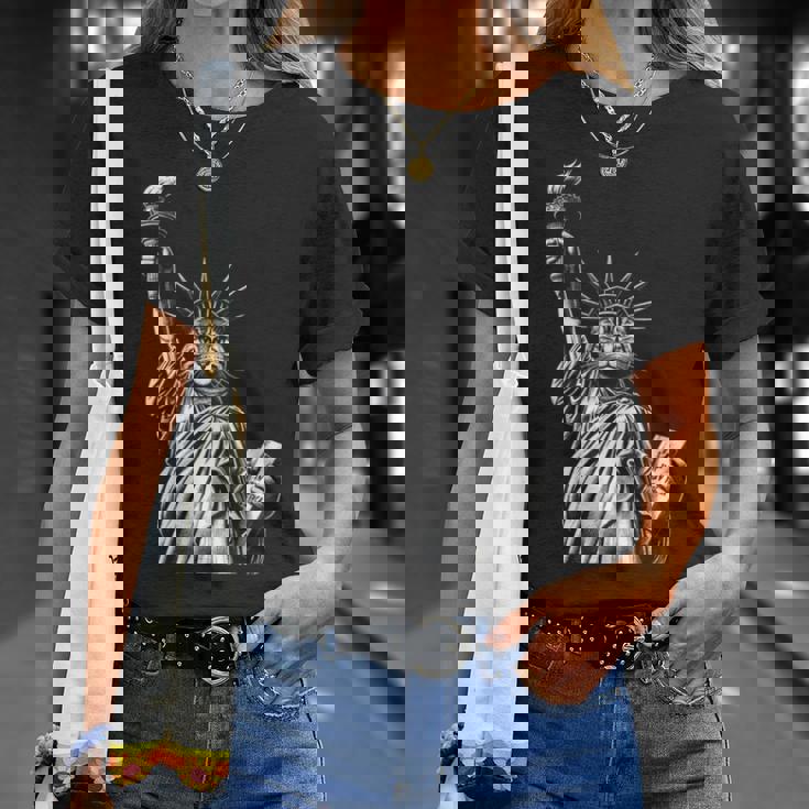 自由の女神猫 Nycプライド Tシャツ 彼女への贈り物