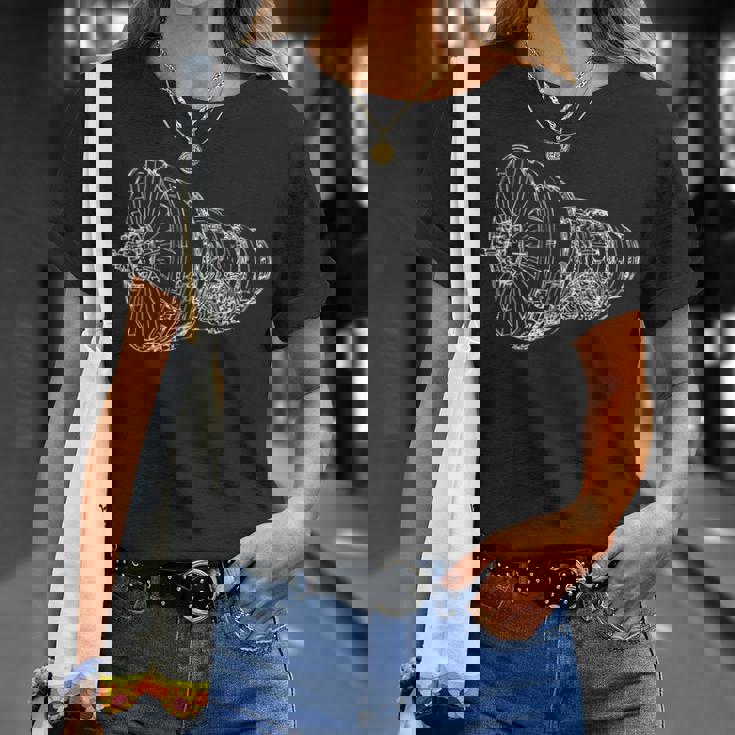 航空機 ジェットエンジン 飛行機 Tシャツ 彼女への贈り物