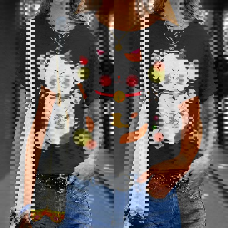 花より団子猫 Cat 猫 メンズ レディース ペット 動物 和風 キャラt Tシャツ 彼女への贈り物