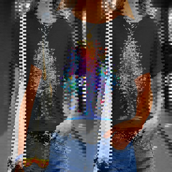 蝶の木の美学 蝶々 美しい美学 Tシャツ 彼女への贈り物