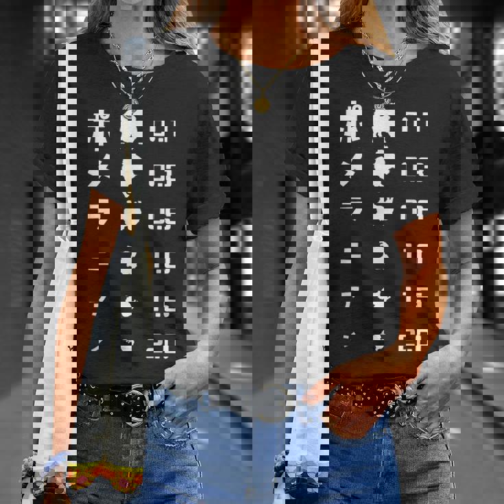 視力検査 ポメラニアン ポメラニアン好き 愛犬家 犬が好き 犬の飼い主 ポメラニアンの飼い主 犬好き Tシャツ 彼女への贈り物