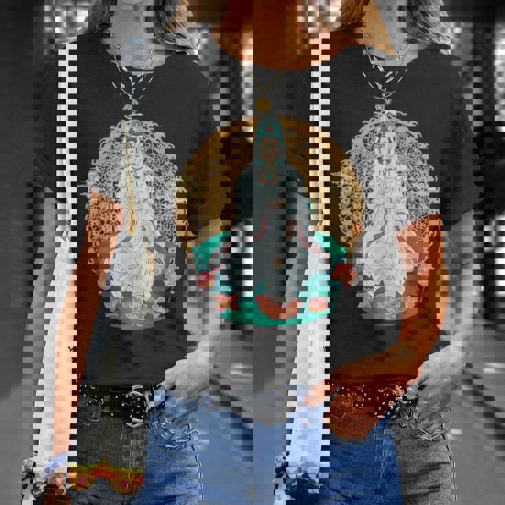 観音菩薩 観音陰仏教 アジアン仏教 Tシャツ 彼女への贈り物