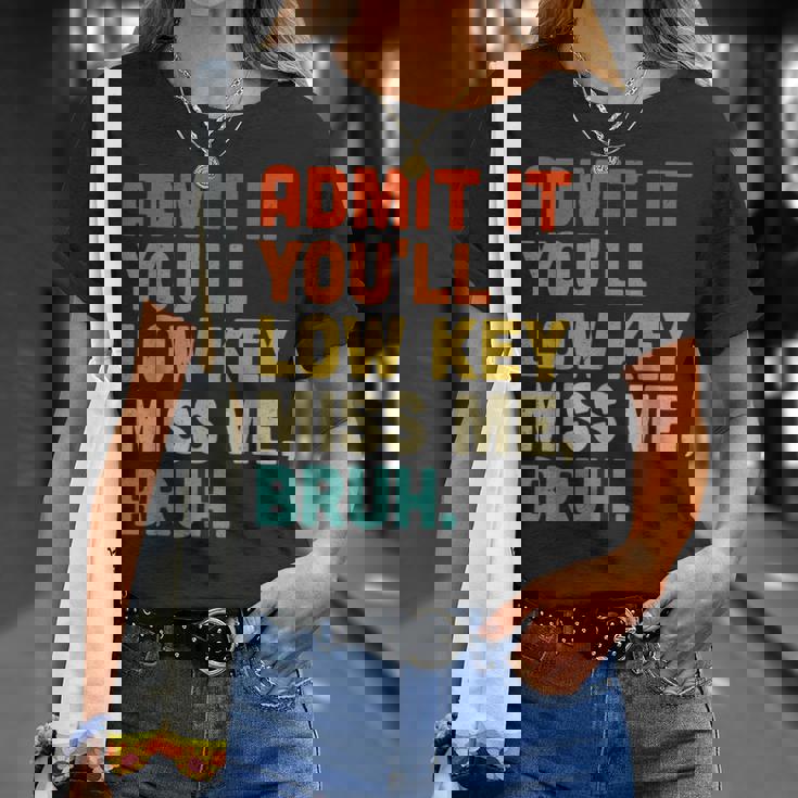 認めてくれよ控えめなミス・ミー・ブラッシュ・ファニー・ブラシ・ティーチャー Tシャツ 彼女への贈り物