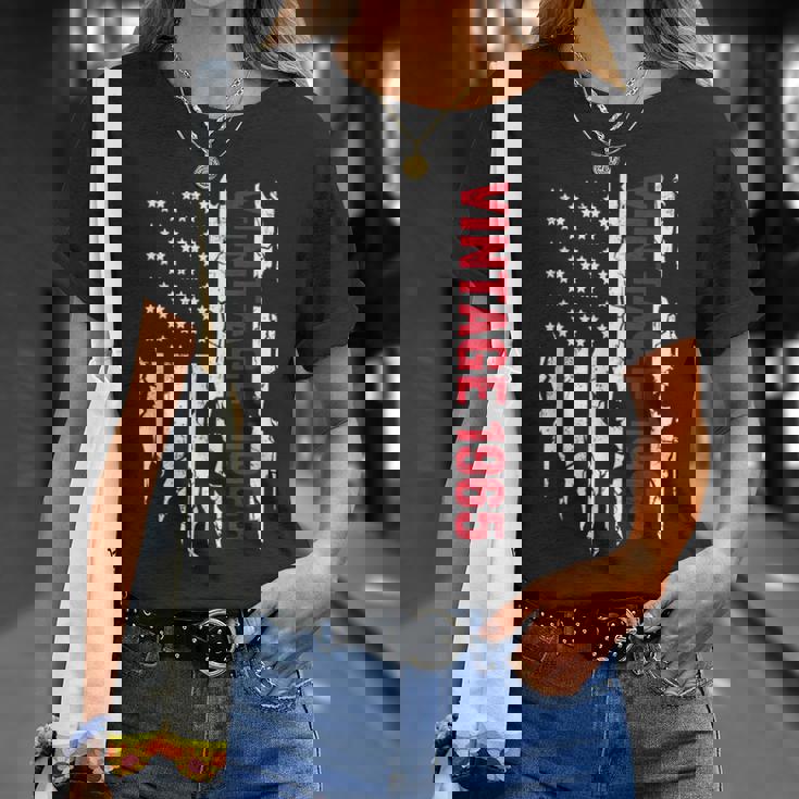 誕生日のためのアメリカ国旗誕生年 1965 Tシャツ 彼女への贈り物